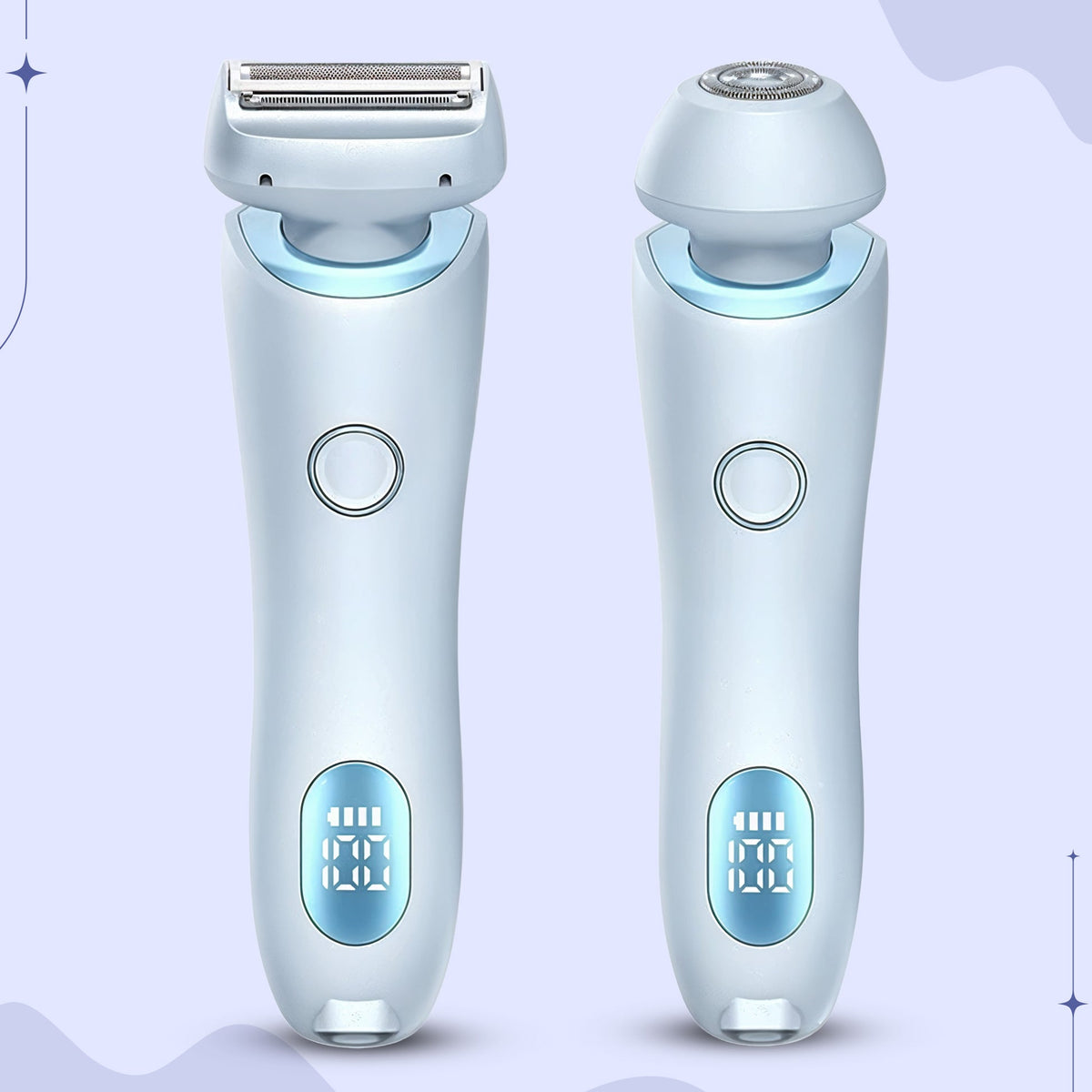 Electric portable razor blue