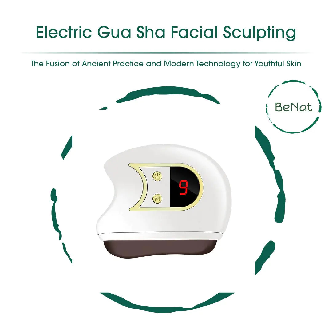 Gua sha electrasculpt facial device